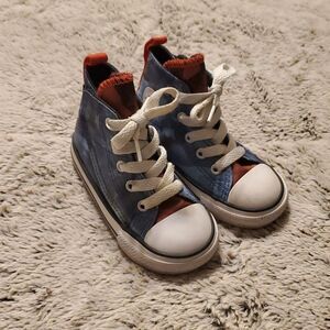 Converse All Stars High Top American Flag Print Shoes Sneakers US Infant Size 6